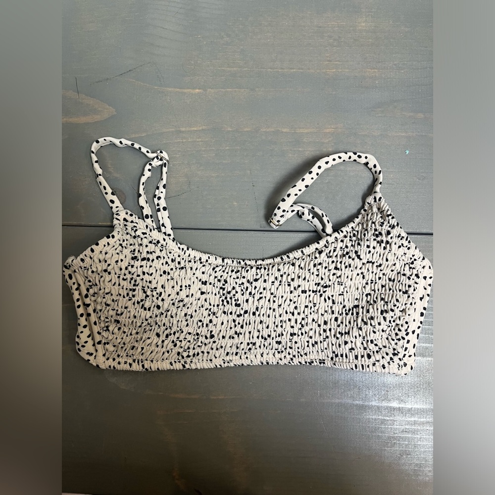 printed bathing suit top